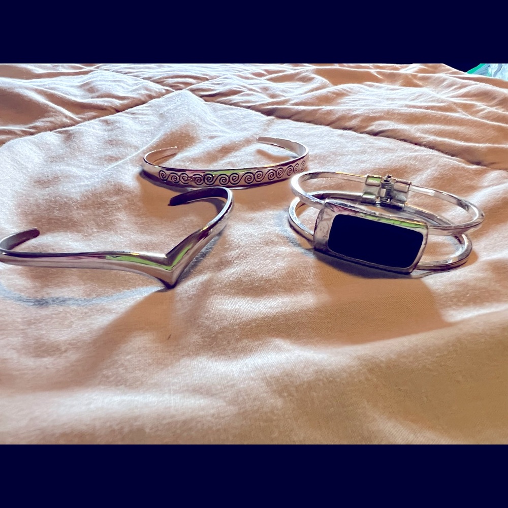 Silver bracelets